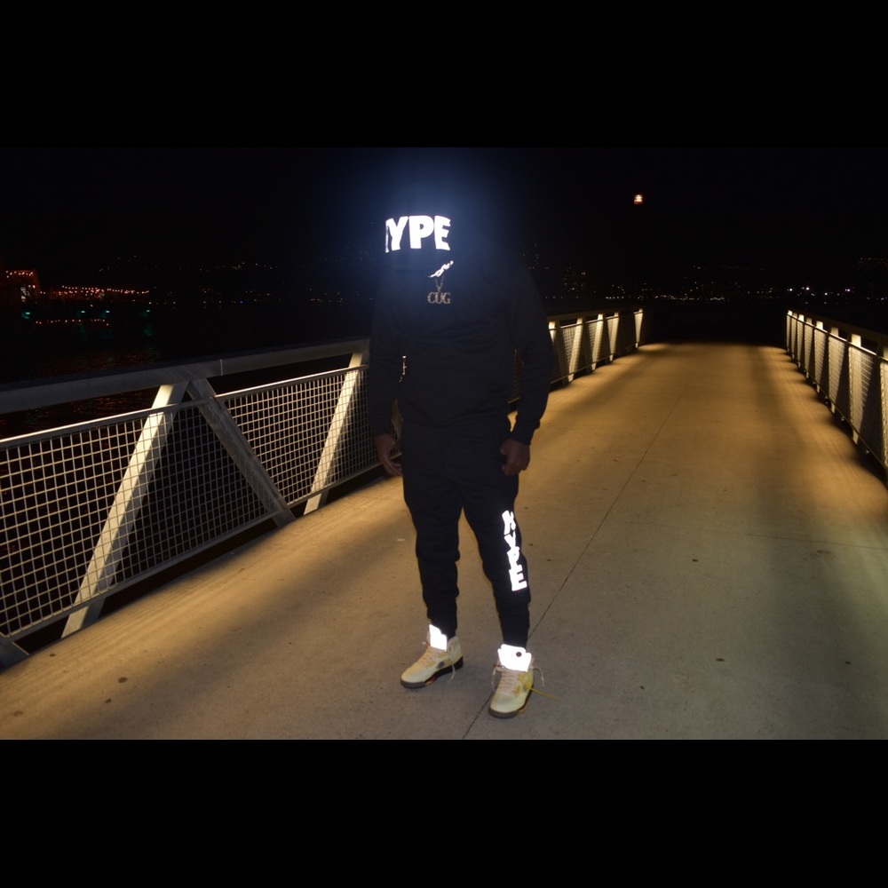 Black Out Reflective Sweatsuit